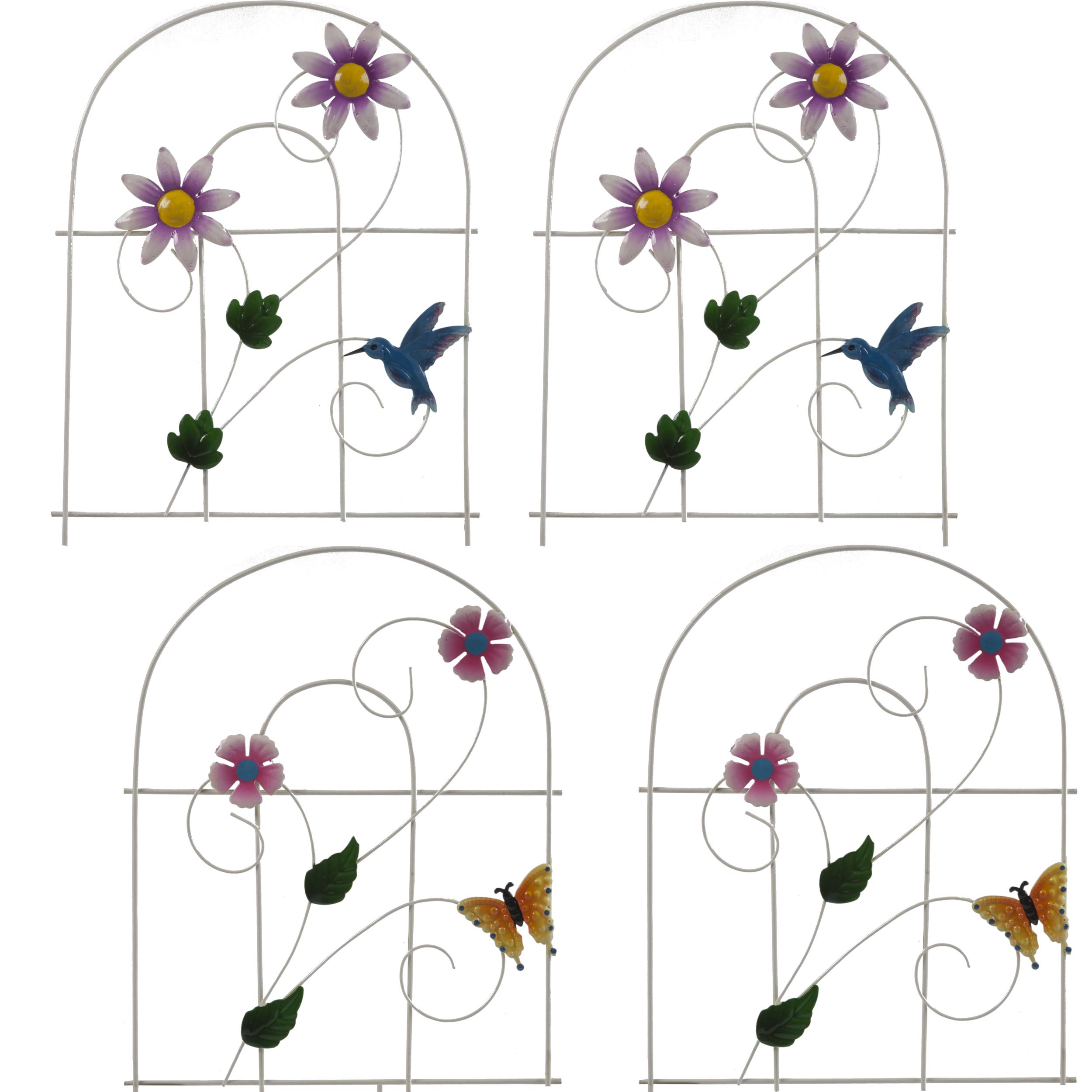 Amazon.com : Gift Boutique Decorative Painted Metal Garden Fence 4